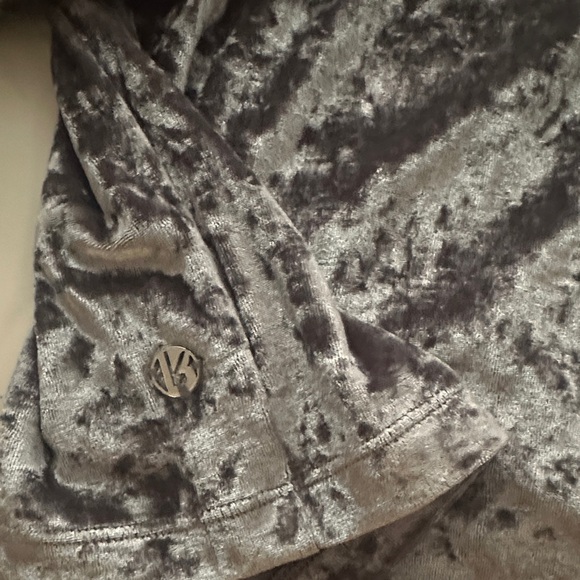 Buff Bunny Crushed Velvet Long Sleeve Top - Gray - Picture 2 of 3